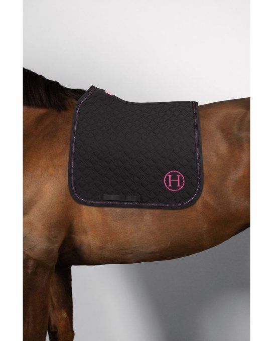 Tapis de selle Saphir Dressage Octobre Rose Harcour 