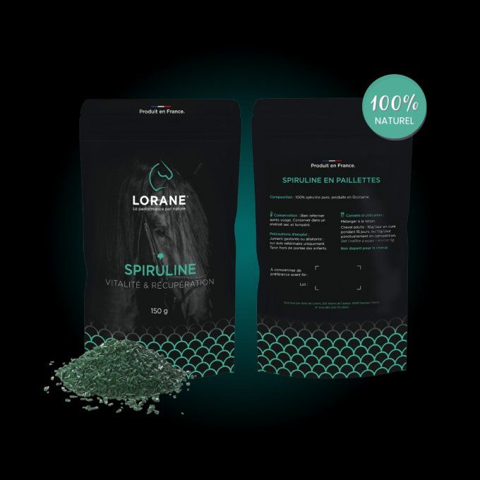 Spiruline en paillettes - Lorane  Vitalité et Récupération