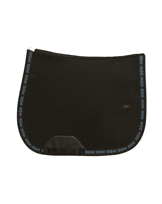 Tapis de selle GEM Mesh BLEU ultra respirant pour cheval