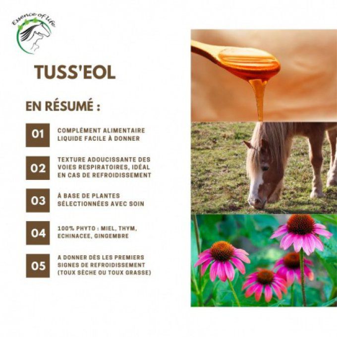 Tuss'eol - Aliment complémentaire - Sirop pour la toux