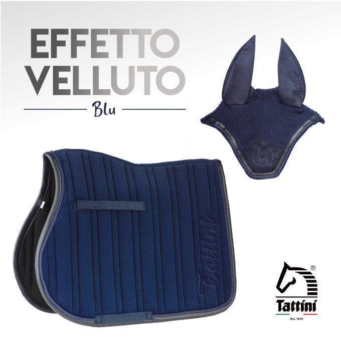 Tapis de selle Tattini en microfibre effet velours