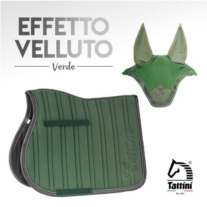 Tapis de selle Tattini en microfibre effet velours