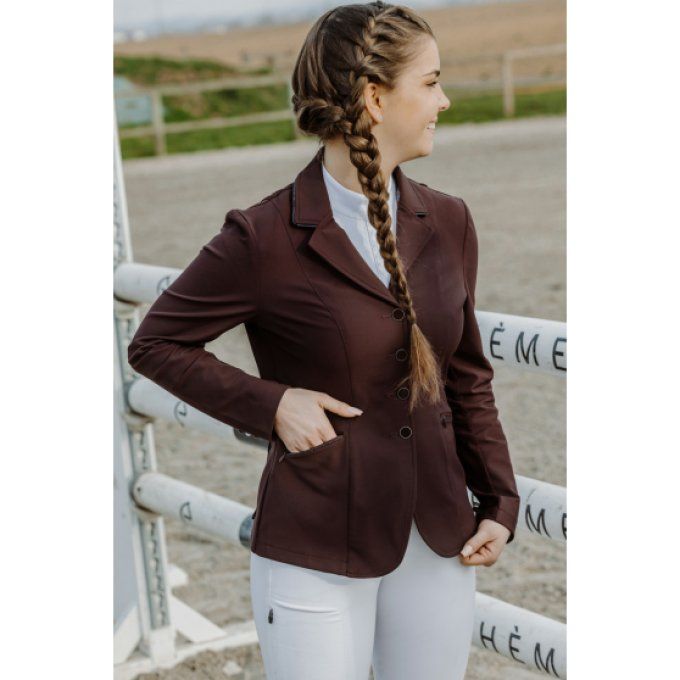 Veste de concours EQUITHÈME Oliva Bordeaux - Femme